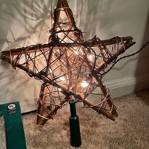 Rustic Star Holiday Tree Topper